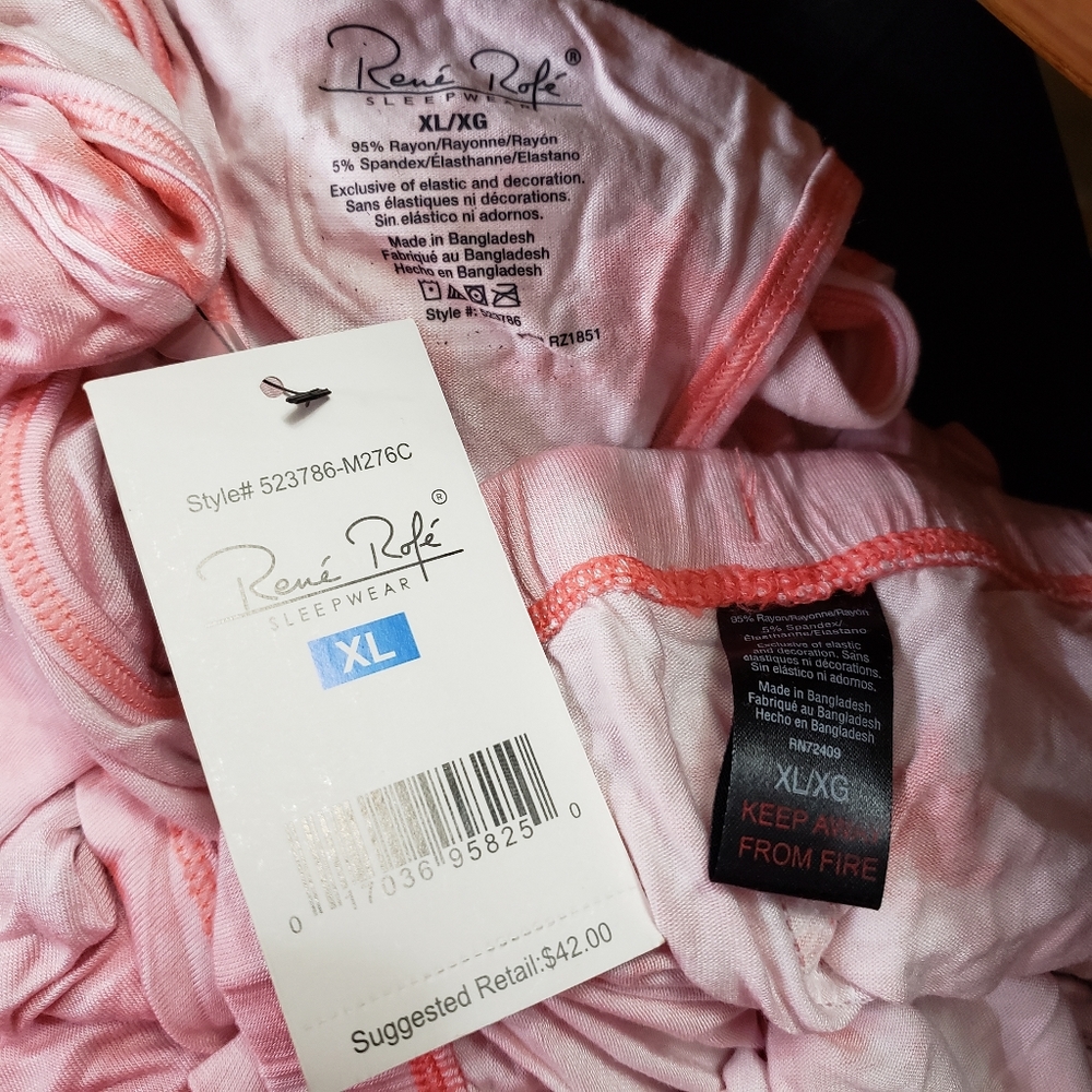 NWT  Rene Rofe Pajamas Set Size X-Large - Picture 4 of 5